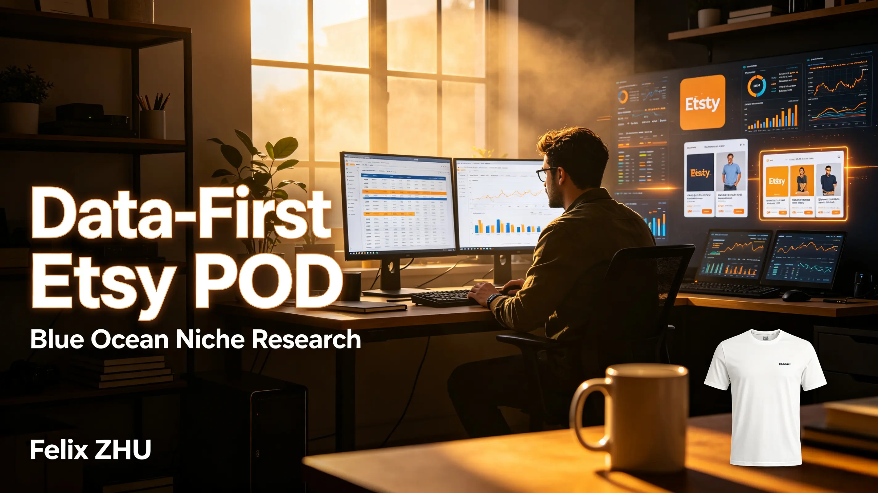 Data-First Etsy POD: Blue Ocean Niche Research for Print-on-Demand