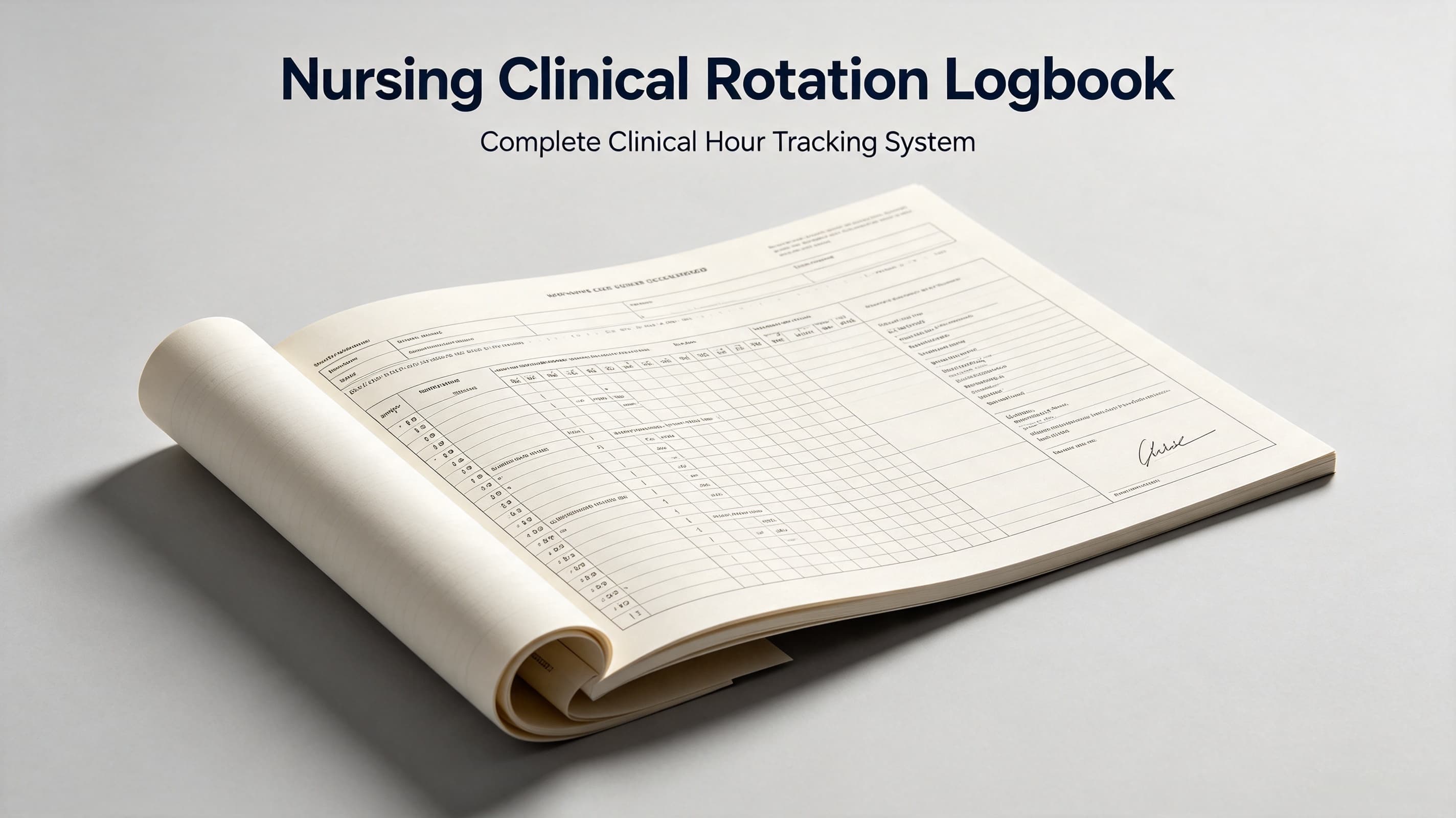 Nursing Clinical Rotation Logbook cover
