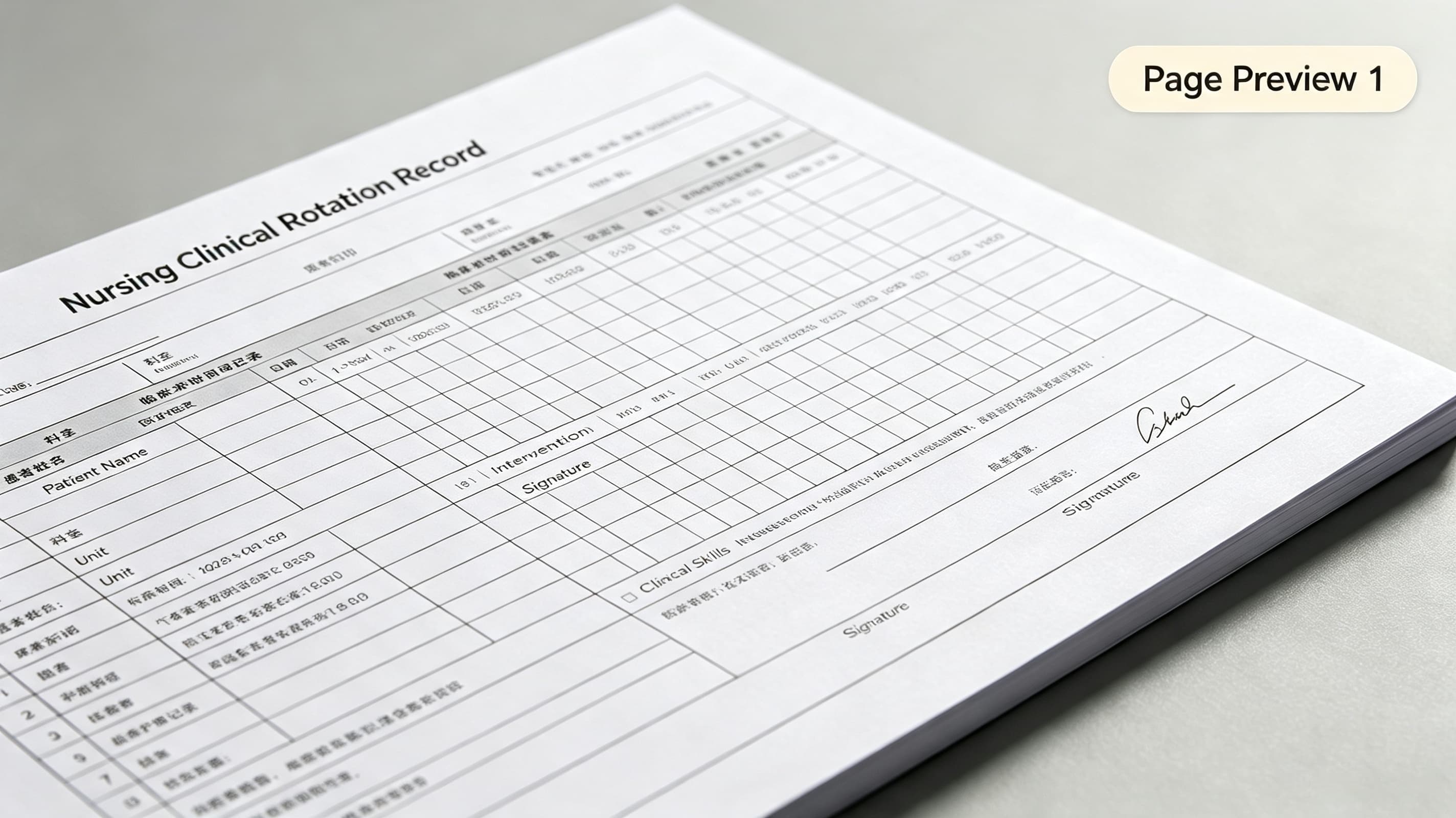SBAR shift note template preview